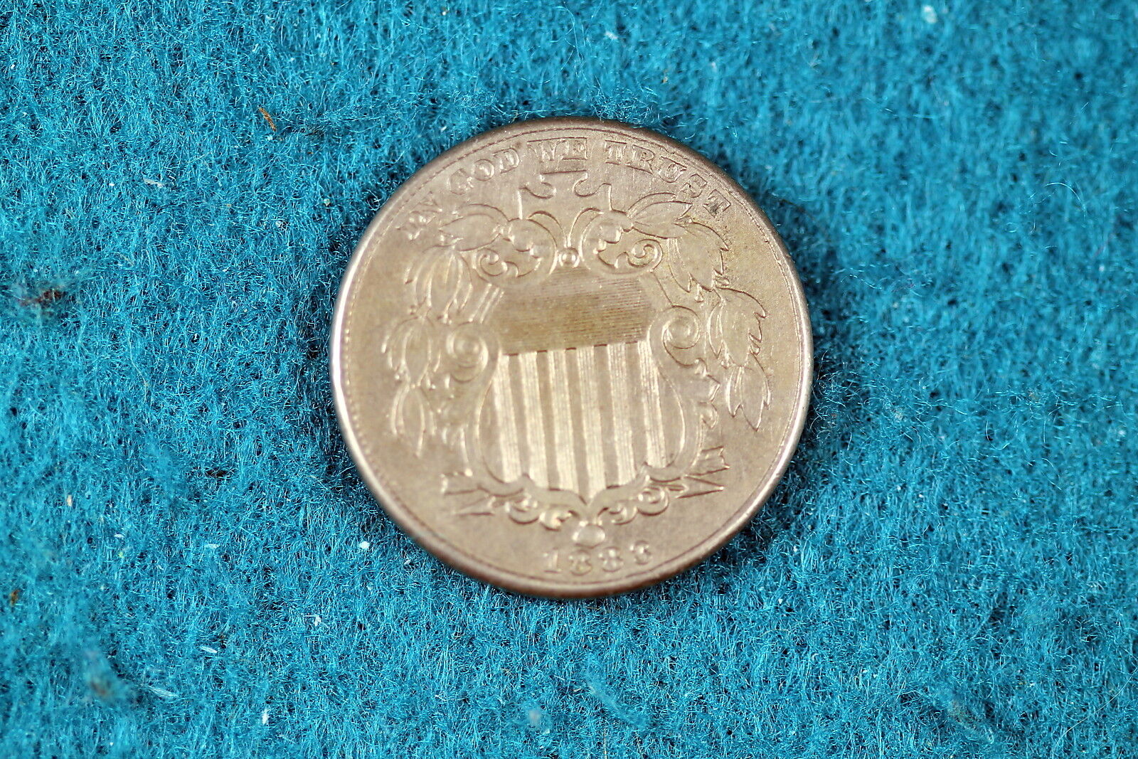 Estate Find 1883 Shield Nickel!! #d1082